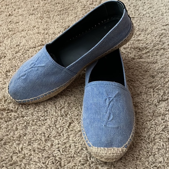 YSL women’s espadrilles size 38. Denim color - Picture 7 of 8